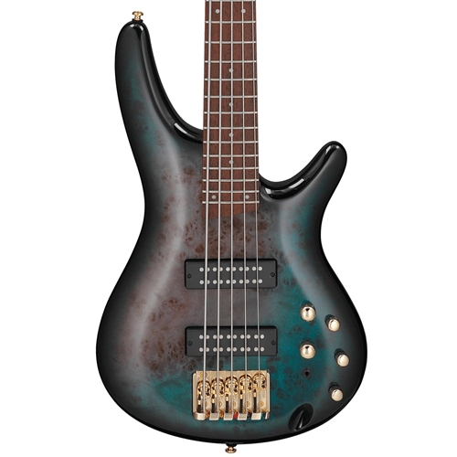 Ibanez SR405EPBDX 5-String Electric Bass Guitar, Tropical Seafloor Burst