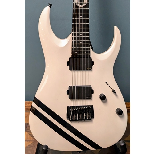 Used Ibanez JBBM40 JB Brubaker Signature Electric Guitar, Pearl White
