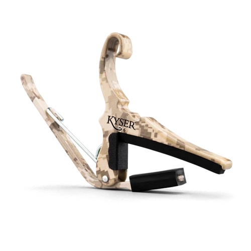 Kyser KG6G4V2A Quick-Change Acoustic Guitar Capo - Desert Camo, Guitars 4 Vets Edition