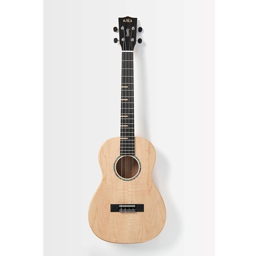 Kala  KA-WF-AFM-B All Solid Flame Maple Waterfall Baritone Ukulele