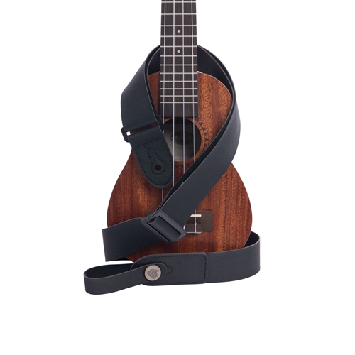 Kala STP-ECOBLK Black Vegan Ukulele Strap