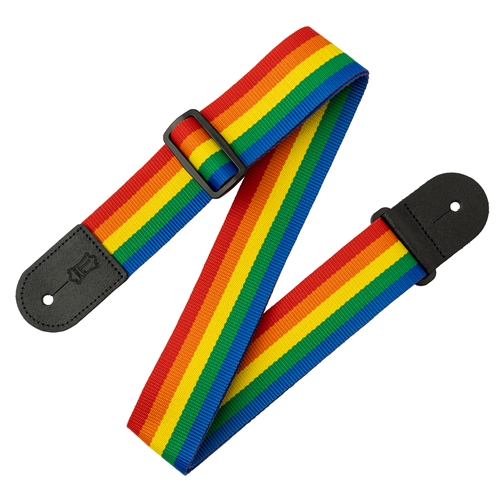 Levy's M8POLY-RNB 2" Rainbow Poly Guitar Strap