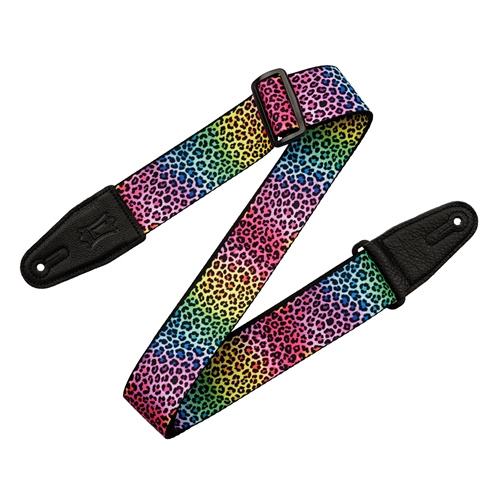 Levy's MP2AP-RNB 2" Rainbow Leopard Print Strap