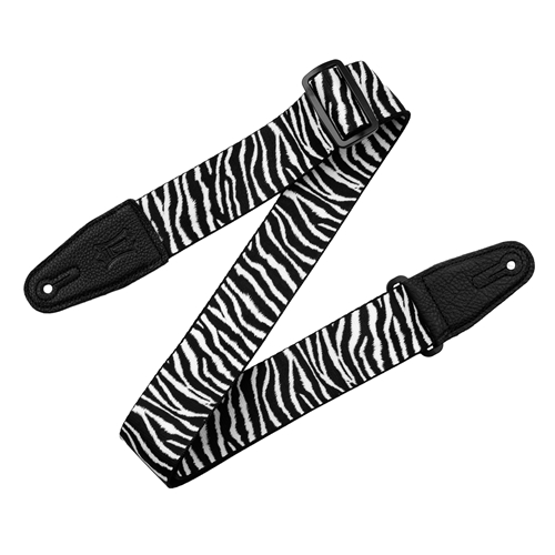 Levy's MP2AP-ZEB 2" Black and White Zebra Stripe Strap