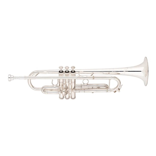 Shires STRQ12GRS Q12GRS Q Series Pro Bb Trumpet - Silver Plated
