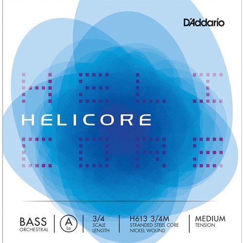 D'Addario Helicore Orchestral Bass Single A String, 3/4 Scale, Medium Tension