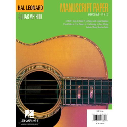 Guitar Method Manuscript Paper- Deluxe Mnsc