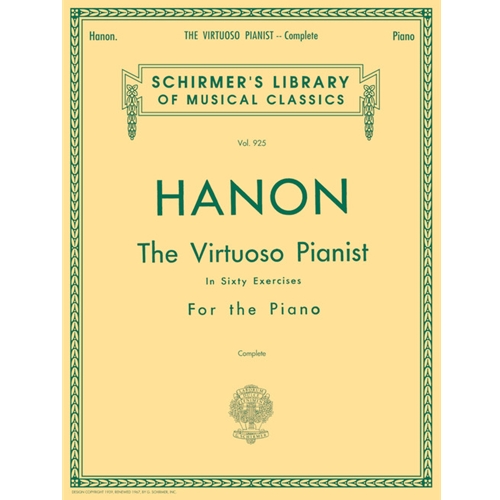 Hanon Virtuoso Pianist In 60 Exercises Complete, Volume 925