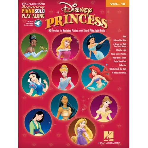 Disney Princess Beginning Piano Solo Play-Along Volume 10