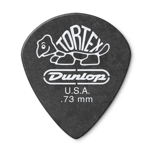Dunlop 482P.73 Tortex Pitch Black Jazz III Guitar Picks, .73mm 12 Pack