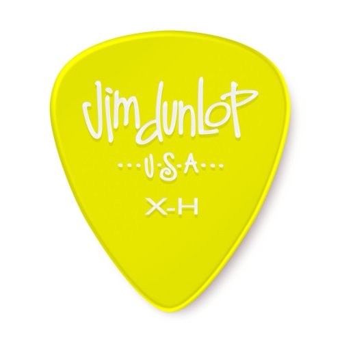 Dunlop 486PXH Gels Guitar Pick, Extra Heavy Yellow, 12 Pack