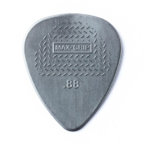 Dunlop 449P.88 Max-Grip Standard Guitar Pick, .88mm Grey, 12 Pack