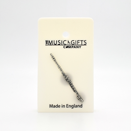Music Gift M16 Pewter Flute Pin