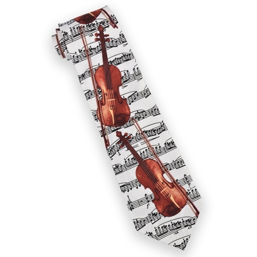 Music Gift RT12 Tie - Music and Violins