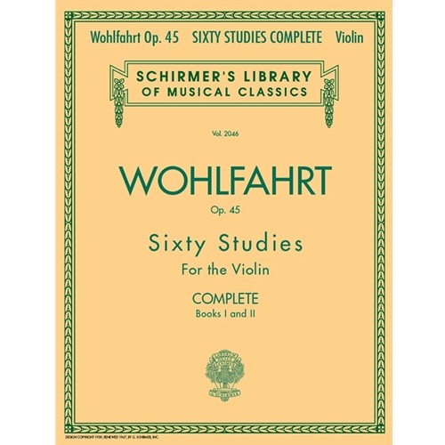 60 Studies, Op. 45 Complete (Books 1 and 2 for Violin)