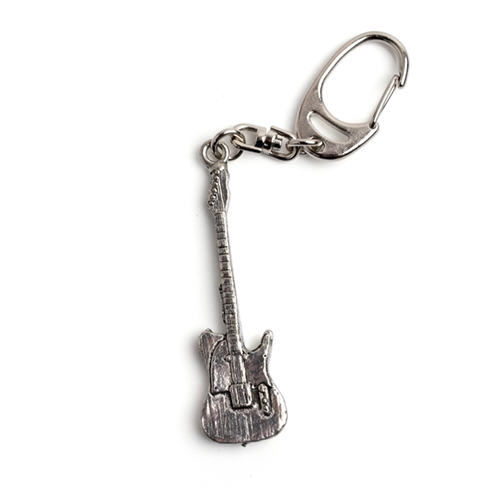 Music Gift KEY27 Telecaster Guitar Pewter Keychain
