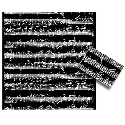 Music Gift GWP02 Gift Wrap Black Bach