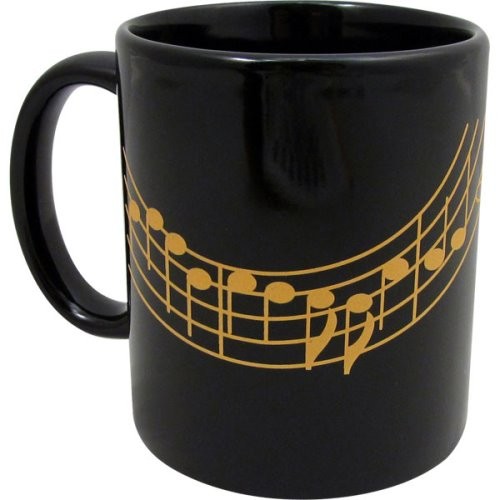 Aim AIM1803 Music Staff Black and Gold