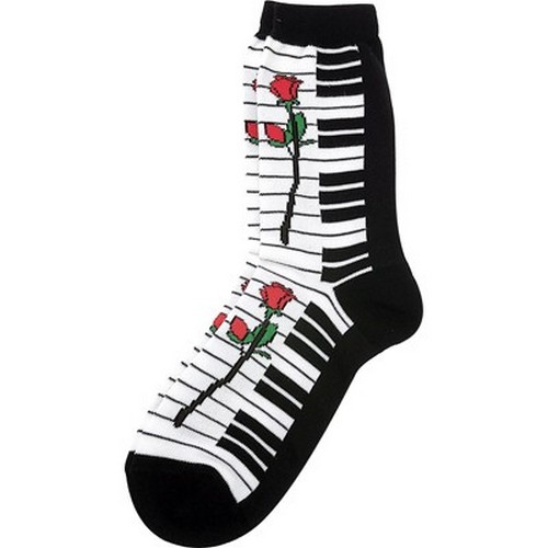 Aim AIM10018 Women's Socks with Keyboard Large Rose