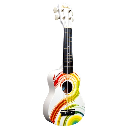 Amahi DDUK7 Tropical Series Psychedelic Soprano Ukulele