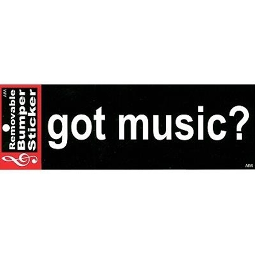 Aim AIM50303 Got Music? Bumper Sticker