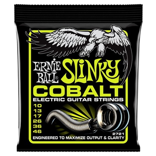 Ernie Ball EB2721 Cobalt Regular Slinky Electric Guitar Strings 10-46