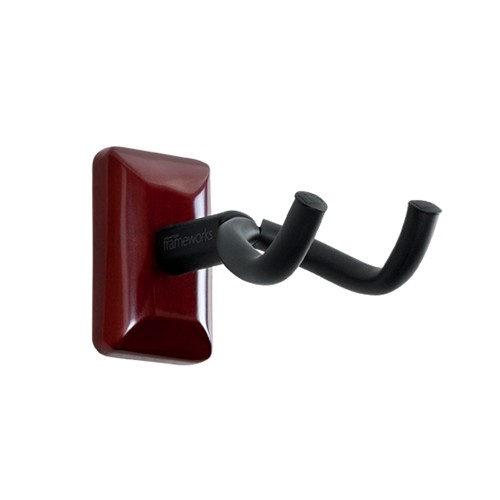 Gator GFWGTRHNGRCHR Wall Mount Guitar Hanger, Cherry