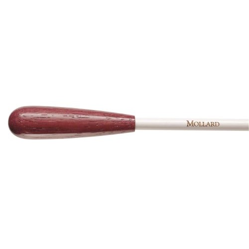 Mollard P14PW Slimline 14" baton, White Shaft, Purpleheart Handle