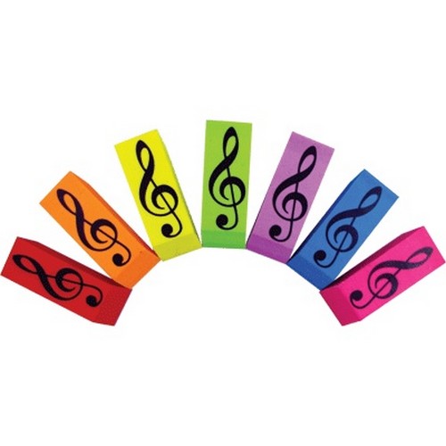 Aim AIM3125 G-Clef Music Eraser - Assortet Colors