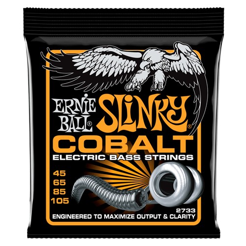 Ernie Ball EB2733 Cobalt Hybrid Slinky Electric Bass Strings 45-105