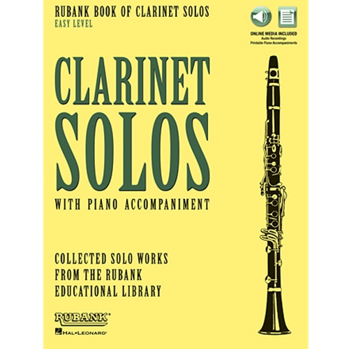 Rubank Book of Clarinet Solos – Easy Level Book with Online Audio (stream or download)