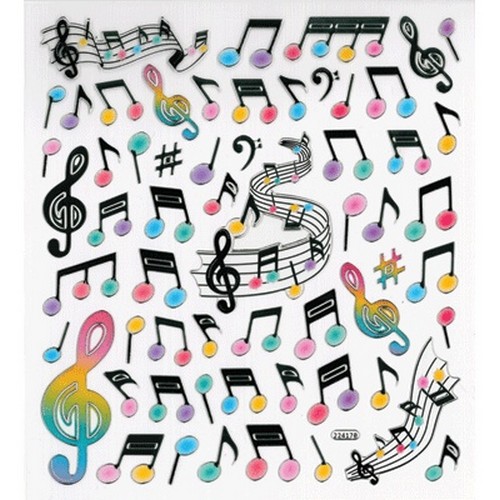 Aim AIM29518 Stickers Music Notes - Staff