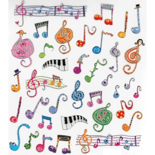 Aim AIM29519 Whimsy Music Stickers