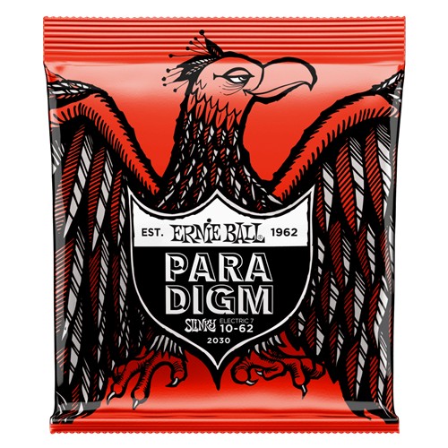 Ernie Ball P02030 Paradigm Skinny Top Heavy Bottom Slinky 7-String Electric Guitar Strings 10-62