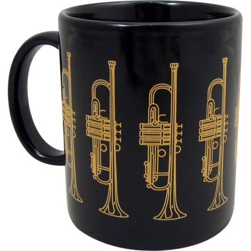 Aim AIM1808 Trumpet Mug Black and Gold