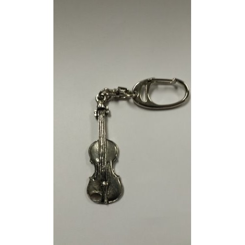 Music Gift KEY25 Violin Pewter Keychain