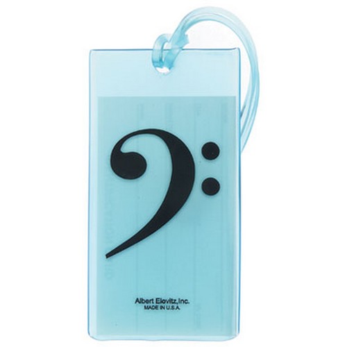 Aim AIM31501 Bass Clef Music ID Bag Tag