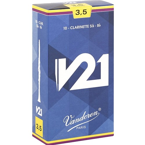 Vandoren V21 Bb Clarinet Reeds, Box of 10