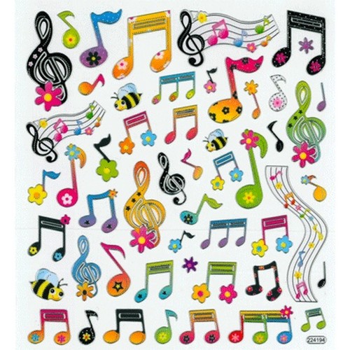 Aim AIM29520 Stickers Music Floral Notes