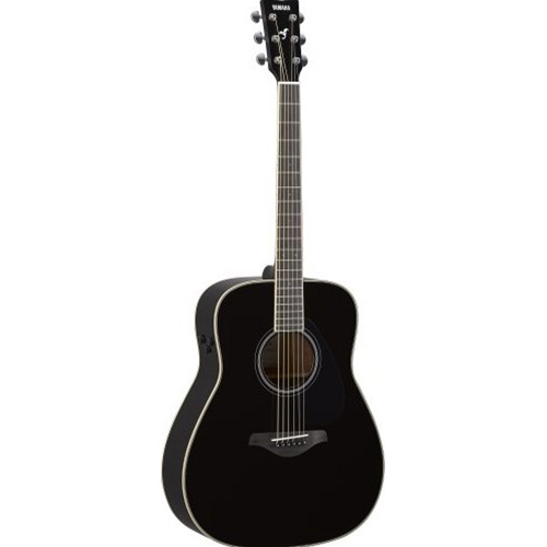 Beacock Music - Yamaha FG-TA Acoustic/Electric Guitar, Trans Black