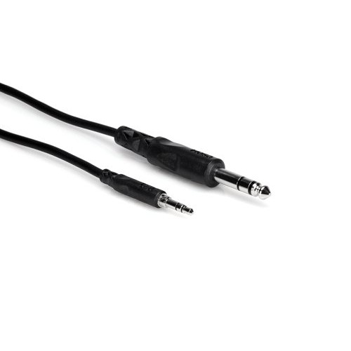 Hosa CMS-1 Stereo Interconnect, 3.55mm TRS to 1/4 in TRS