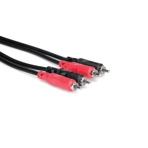 Hosa CRA-202 Stereo Interconnect, 2 M, Dual RCA to Same