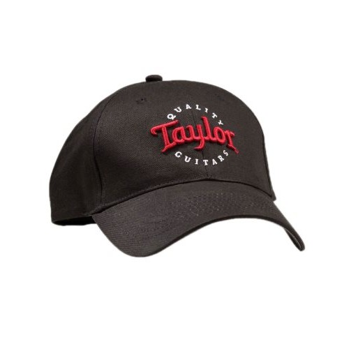 Taylor 00378 Pro Style Cap - Black with Red & White Logo