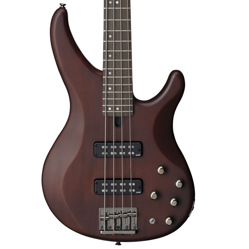 Yamaha TRBX504 4-String Premium Electric Bass Guitar, Trans Brown