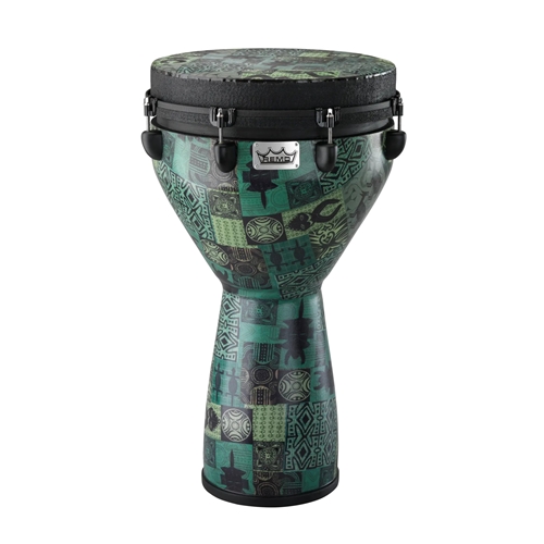 Remo DJ-0014-32 14" Mondo Djembe Drum - Green Kinte