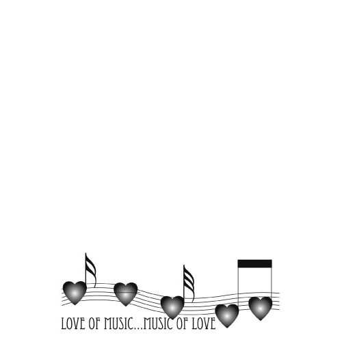 Music Treasures MT300728P Love of Music Note Pad