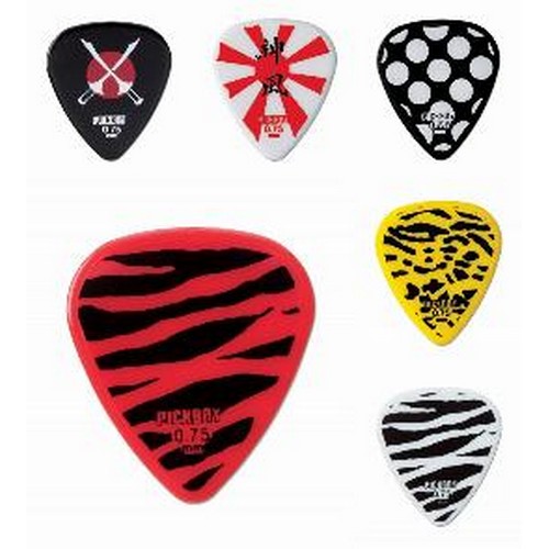 Pickboy PB31MIXM Heavy Metal Mix Pak, Celltex, 0.75mm, 10 picks