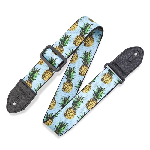 Levy's MP2FS 2" Wide Polyester Guitar Strap, Fruit Salad Pineapple