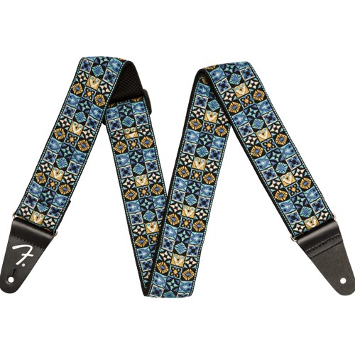 Fender 0990638073 2" Blue Festival Woven Guitar Strap