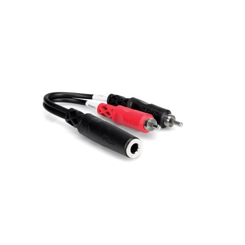 Hosa YPR-257 1/4 in TRSF to Dual RCA, Stereo Breakout